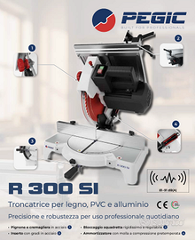 Troncatrice per legno, pvc, alluminio PEGIC R300SI