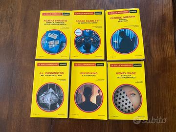 Set 6 libri il giallo Mondadori classici