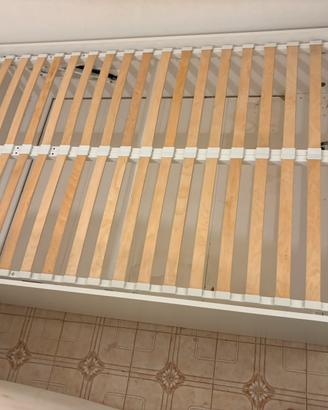 Letto contenitore IKEA BRIMNES 140x200 cm - bianco