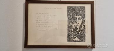 Quadro poesia "Ricordo di Pablo Neruda" p.d.a.