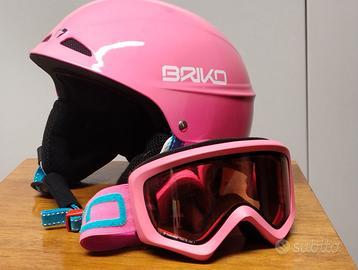 Casco sci e maschera BRIKO bambina / ragazza
