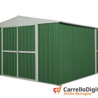 Box prefabbricato in acciaio 360x430cm verde