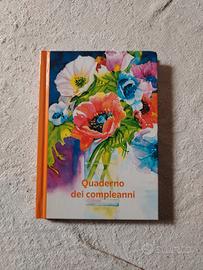 quaderno per segnare compleanni