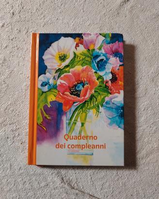 quaderno per segnare compleanni