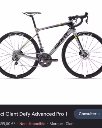 Bici da CORSA IN CARBONIOGiant Defy Advanced Pro 1