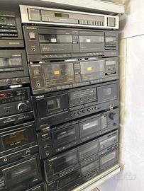 Tape doppia piastra stereo cassetta lettore