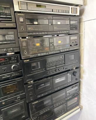 Tape doppia piastra stereo cassetta lettore