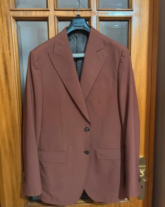 Abito colore ruggine, giacca + pantalone