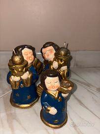 Angioletti porta candele di natale