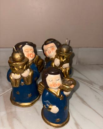 Angioletti porta candele di natale