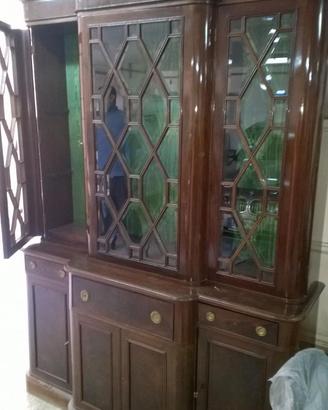 Cristalliera fine 800 in mogano