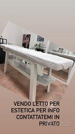 Lettino e lampada per estetica