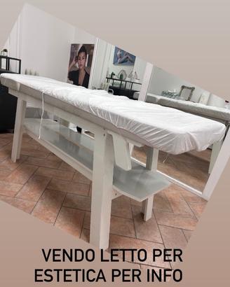 Lettino e lampada per estetica
