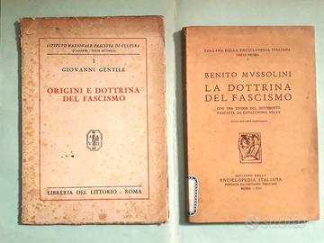 Gentile/Mussolini ORIGINI E DOTTRINA DEL FASCISMO