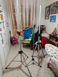 Stativo per microfono   acciaio inox