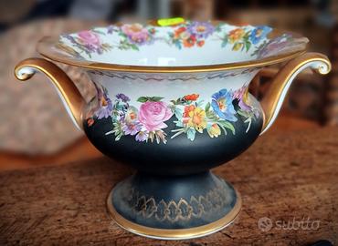 Anforetta in porcellana policroma