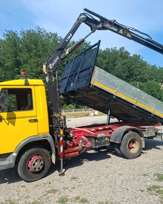 Iveco con gru macchina operatrice targa gial