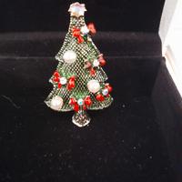 spilla gioiello natalizia nuova