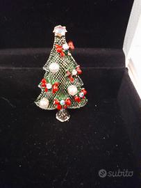 spilla gioiello natalizia nuova
