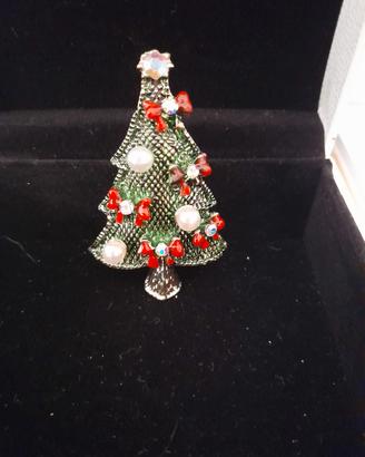 spilla gioiello natalizia nuova