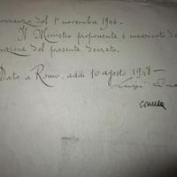 Firma autografa Presidente Luigi Einaudi
