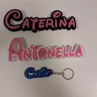 Nomi/scritte/portachiavi personalizzati 