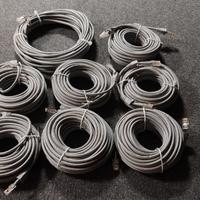 8 cavi di rete categoria 5 lunghi 15 metri, nuovi