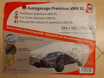 Telone argentato copri auto grande