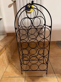 Portabottiglie in ferro battuto