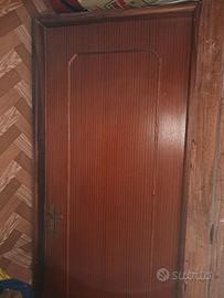 Porta da interni in tamburato di mogano