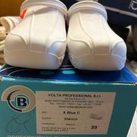 Ciabatte professionali Blueline bianche