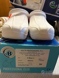 Ciabatte professionali Blueline bianche