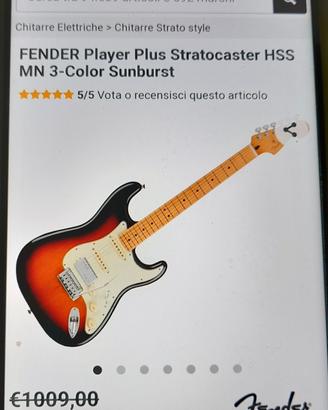 chitarra FENDER Player Plus Stratocaster HSS