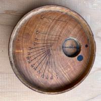 OROLOGIO Solare Fine XVIII, inzio XIX sec. legno