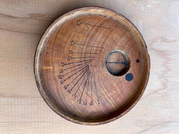 OROLOGIO Solare Fine XVIII, inzio XIX sec. legno