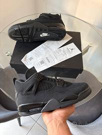 AIR JORDAN 4 RETRO BLACK CAT - NUOVE CON RICEBUTA
