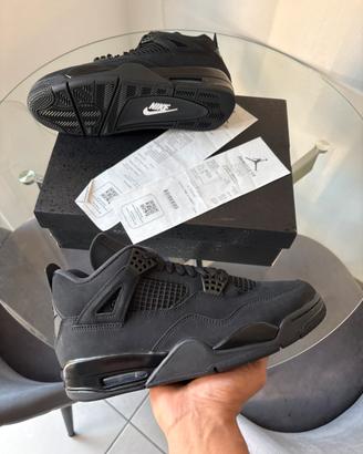 AIR JORDAN 4 RETRO BLACK CAT - NUOVE CON RICEBUTA