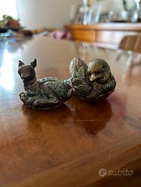 Figurine di cerbiatto con #argento  #zanolli