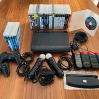 PS3 SuperSlim 300gb 28 giochi e tanti accessori