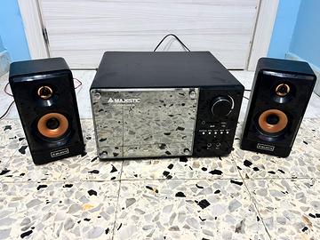 Stereo Majestic AH-2338 MP3 USB SD con 2 casse