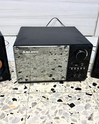 Stereo Majestic AH-2338 MP3 USB SD con 2 casse