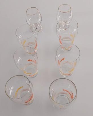 set di bicchieri vintage oransoda e lemonsoda