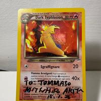 Pokemon Dark Typhlosion firmata Mitsuhito Arita