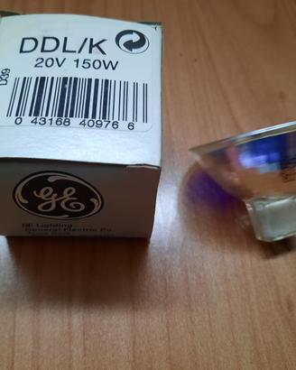 Coppia Lampada Alogena GE DDL/K 20V 150W