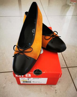 Ballerine ara color senape/nero nr. 41