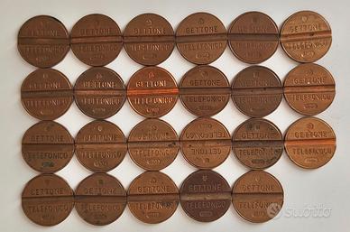 Lotto di 23 Gettoni telefonici