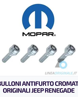 Bulloni Antifurto cromati jeep renegade