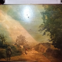 Quadro con cornice stampa ad olio