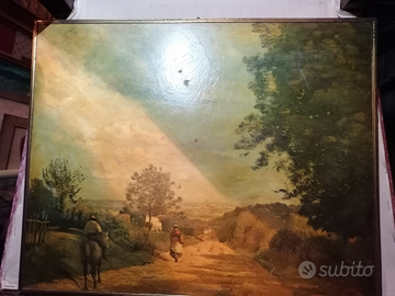 Quadro con cornice stampa ad olio