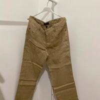 Pantaloni Beige Bonprix Donna Lino
